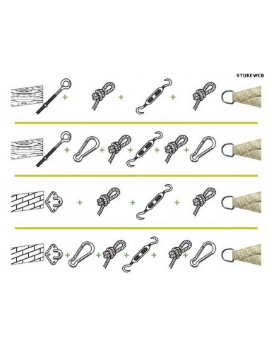 KIT TENSION TRIANGLE - PREMIUM 8 à 15m²