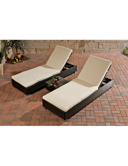 LOT DE 2 BAINS DE SOLEIL