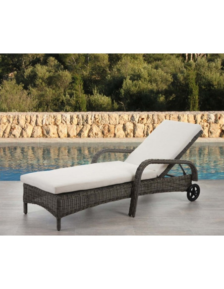 BAIN DE SOLEIL POLYROTIN ROND  ROUES