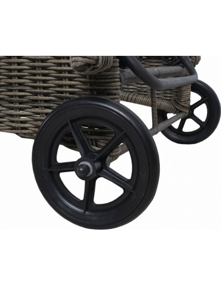 BAIN DE SOLEIL POLYROTIN ROND  ROUES