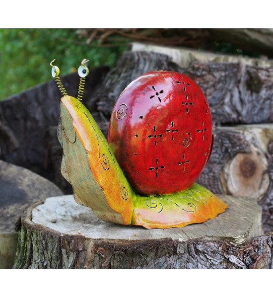 Poster Coquille d'escargot comme décoration de jardin