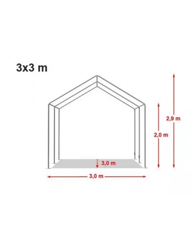 ANTI FEU 3 x 3m - 500gr/m²