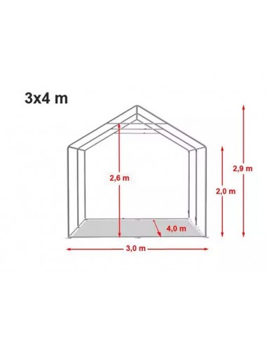 RENFORCÉE/ANTI FEU 3 x 4m - 500gr/m²
