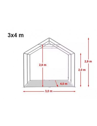 EXTRA RENFORCÉE 3 x 4m - 550gr/m²