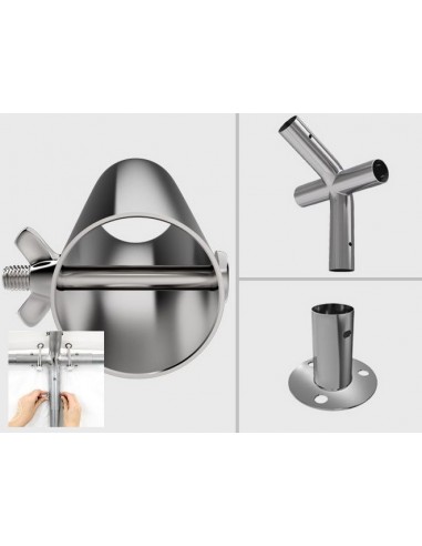 BLANC/GRIS 4 x 6m - 240gr/m²