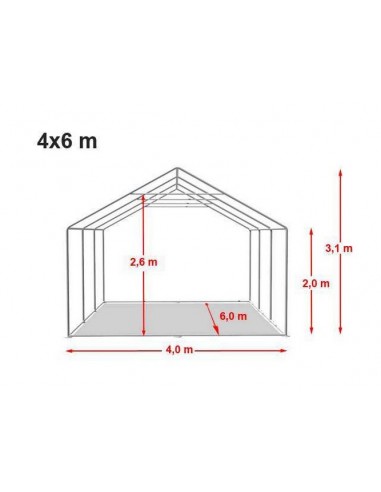 RENFORCÉE VERTE 4 x 6m - 500gr/m²