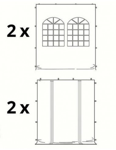 STRUCTURE ALU - ANTI-FEU - 3 x 3 - PVC 620 gr/m²