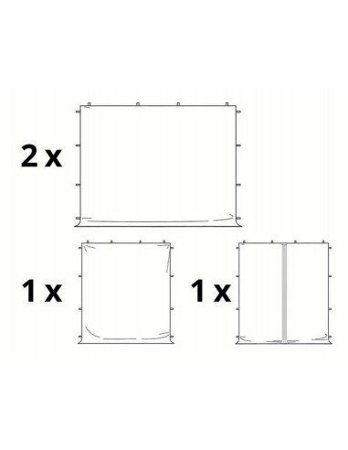 STRUCTURE ACIER - 4 COTÉS - SS FENETRE - 3 x...