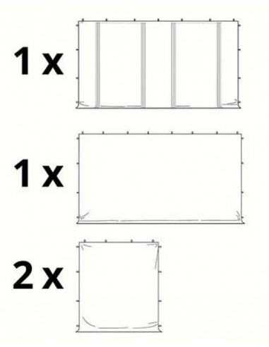 STRUCTURE ALU - ANTI-FEU - 2 PORTES - 3 x 6 -...