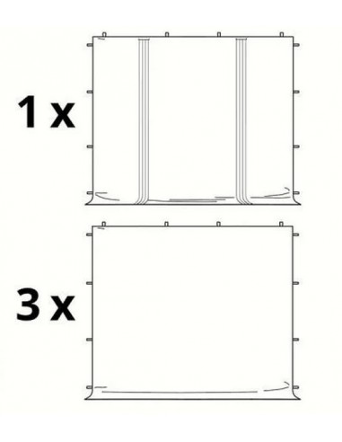STRUCTURE ALU - 4 COTÉS - 1 PORTE - 4 x 4 -...