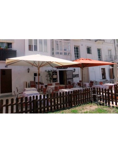PARASOL CARRÉ EXOTIQUE ACRY - 2,5 x 2,5m / 4 x 4m