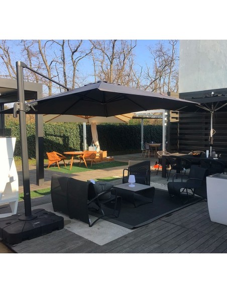 PARASOL CARRÉ ALU POLY - 3 x 3m