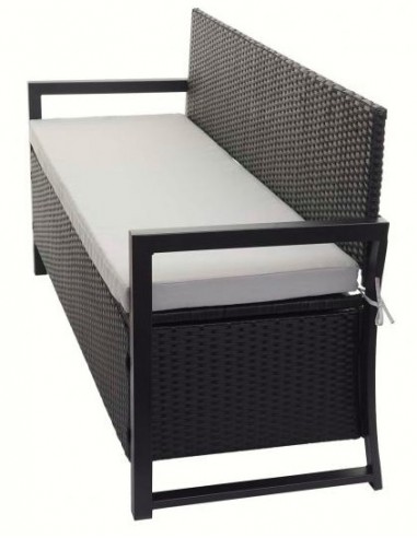 CANAPÉ + COFFRE RANGEMENT - 164 cm
