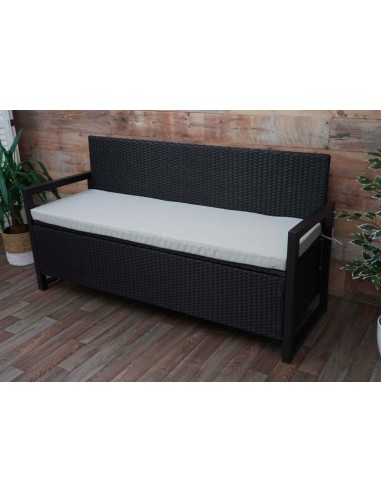 CANAPÉ + COFFRE RANGEMENT - 164 cm