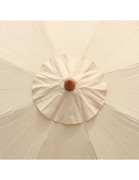 GAUVIN-PARASOL BOIS ROND CREME 3m